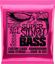 Ernie Ball 2834 Super Slinky - Jeu De Cordes Basse Electrique 45-100