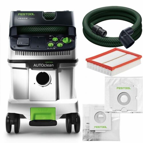 Festool Dust Extrator Ctm 36 E Ac 574983 With Autoclean + Dust Class M