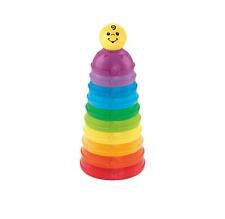 Fisher-price Stack And Roll Cups, Baby Stacking Toy With Colours And Numbers, 6 