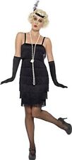 `flapper Costume, Black, With Short Dress, Headband & Glov Women's Costumes Neuf