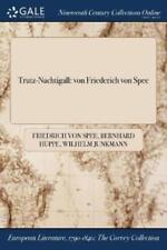 Friedrich Von Spee Bernhard Hüppe Wilhelm Junkmann Trutz-nachtigall (poche)