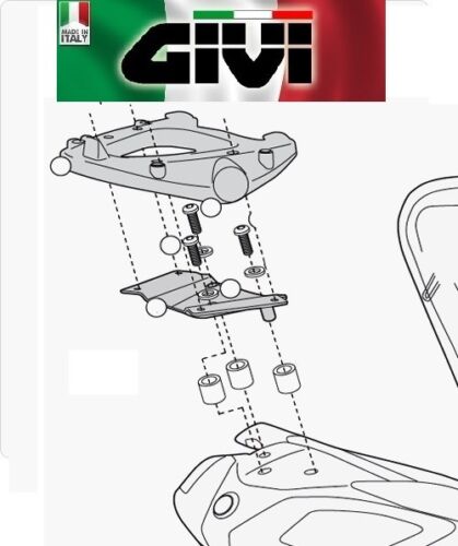 Givi E46nt Top Case + Rear Rack Riviera Sym Maxsym 400-600 2019 19 2020 20