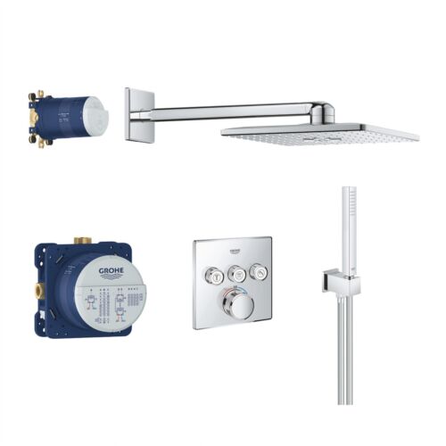 Grohe Grotherm Smartcontrol Perfect Shower Cube Square Set With Rainshower 310