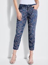 Guess Women’s Psychedelic Tom Boy Jeans Relaxed Fit Embroidering Paisley Size 27