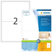 Herma Self Adhesive Parcel Shipping Labels, 2 Labels Per A4 Sheet, 200 Labels Fo