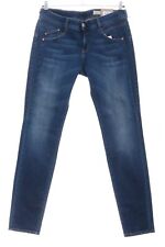 Herrlicher Pantalon Taille Basse Dames T 44 Bleu Style Décontracté