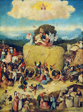 Hieronymus Bosch Le Fay Canvas ImprimÉ Giclee Haywain Baroque