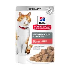 Hill's Science Plan Sterilised Cat Young Adult Salmon - Wet Food For Cat 12x85 G