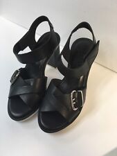 Hispanitas Gigi Block Heel Black Sandals Size 5 Platform 35 Heels Stacked Shoes