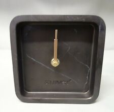Horloge De Luxe Zuiver - En Marbre Fin Noir & Laiton - Réf : 8500040 Black