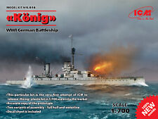 (icms014) - Icm 1:700 - K Nig',battleship Full Hull/waterline