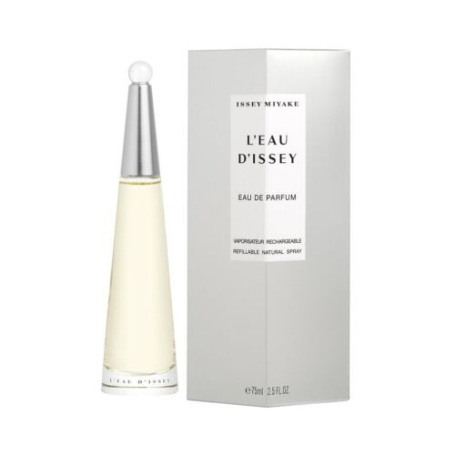 Issey Miyake L'eau D'issey 75ml Eau De Parfum Refillable Spray New & Sealed