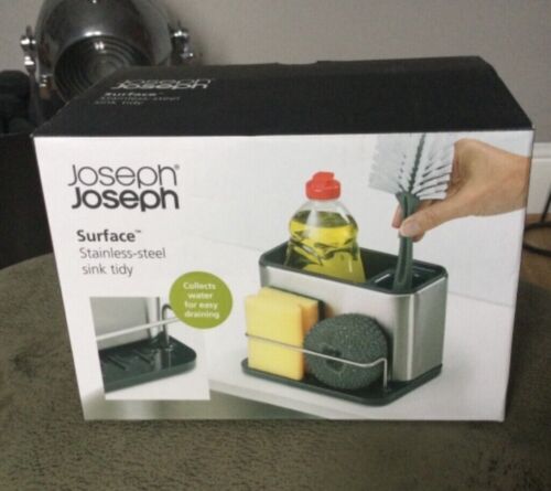 Joseph Surface Stainless-steel Caddy Sink Area Organiser Sponge Brush Dishsoap