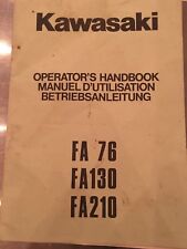 Kawasaki Fa 76 130 210 Engines Operator's Handbook Owners Manual Original German