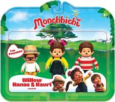 Kiki Monchhichi Pack 3 Figurines Personnage Jouets Enfants Neuf Sous Blister Fr