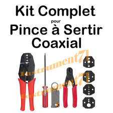 Kit Complet Avec Pince à Sertir Pour Câble Coaxial Livre Dans Une Valise