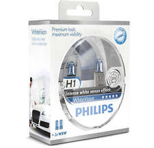 Kit Lampade Lampadine Alogene Philips White Vision H1 55w 12v T10 W5w 4300°k