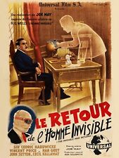 Le Retour De L'homme Invisible, Vincent-repro Affiche Sur Toile En 340g (60x80)