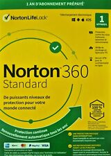 Logiciel Antivirus Norton 360 Standard 10gb Fr - Version En Boite Physique