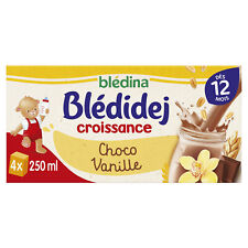Lot De 2 - Bledina - Blédidej Croissance Choco Vanille Lait Et Céréales Bébé Dès