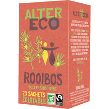 Lot De 3 - Alter Eco - Infusion Bio Rooibos Nature - Boite De 20 Sachets - 40 G