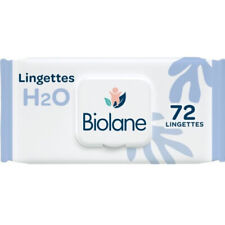 Lot De 3 - Biolane - H2o Lingettes Bébé épaisses Biodégradables - Sachet De 72 L