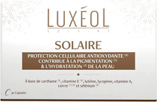 LuxÉol - Capsules Solaire 3 Actions - Complément Alimentaire - Aide La Peau À Fa