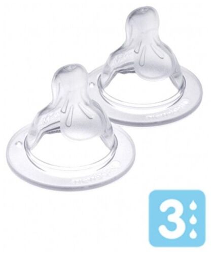 Mam Teats Size 3, Suitable For 4+ Months, Mam Fast Flow Teats With Skinsoft S...