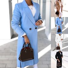 Manteau élégant Pour Femmes Veste Longue Laine Trench-coat Vêtements Chauds H