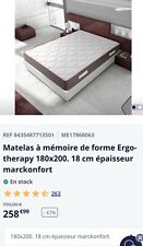 Matelas Mémoire De Forme Ergo-thérapie 180x200  18cm D'épaisseur Marckonfort