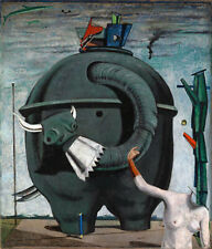 Max Ernst L'ÉlÉphant CÉlÉbes Surrealisme Art Giclee Imprimer Fin Toile