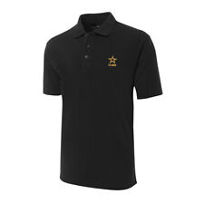 Mens Polo For U.s.army Star Embroidery Short Sleeve Polo Shirts