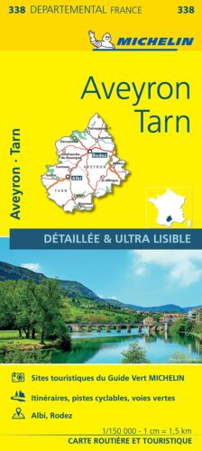 Michelin Aveyron, Tarn - Michelin Local Map 338 (map)