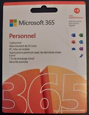 Microsoft Office 365 Personnel - 1 Utilisateur - 12 Mois - Pc, Mac Et Mobile