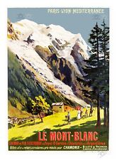 Mont Blanc Train Crémaillère Fayet Rf248 - Poster Hq 45x60cm D1 Affiche Vintage