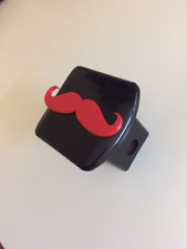 Moustache Sassy In 3d -2 Inch Trail Hitch Cover Black With Red - Classy