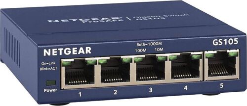 Netgear Gs105ge Switch (5x 10/100/1000mbps) /t2uk