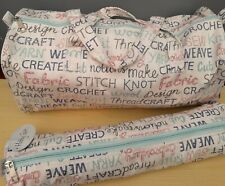 Neuf Avec étiquettes Cadeau Hobby Haby Script Design Tissu-artisanat/sac à Tricoter/boîtes à épingles