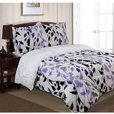 New Printed Grace Bedding Full/queen Duvet Cover And Sham Mini Set, Purple Color