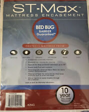 New St-max King Mattress Protector Zippered Encasement Bed Bug Barrier 78”x 80”