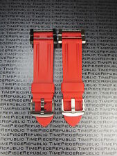 New Suunto Core Pu Rubber Strap Soft Diver Watch Band Lugs Adapter Set Red
