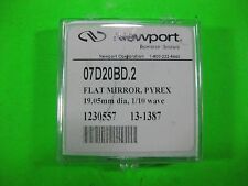 Newport Flat Mirror Pyrex 19.05mm 1/10 Wave -- 07d20bd.2 -- New