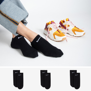 Nike Chaussettes X3 Invisible Noir 35/38 Femme