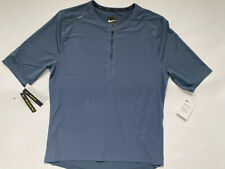 Nike Tech Pack 1/2 Zip Running Top Bleu T-shirt Aq6386-427 L Xl