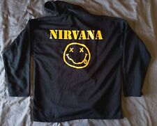 Nirvana 90's Double Face Officiel Sweat à Capuche Smiley Face Menthe Italie...