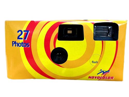 Novocolor Single Use Disposable Camera - 27 Exposure With Flash 