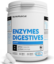 Nutrimuscle - Enzymes Digestives - Digezyme® - 30 Gélules - 466 Mg Par Dose - 18