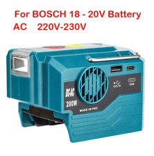 Onduleur Batterie Bosch 18v - 220v - 200w Camping Bricolage Travaux Voyage