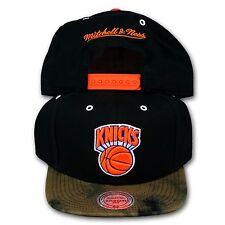 Original Mitchell & Ness New York Knicks Snapback Cap Nba Coupe Unique Noir