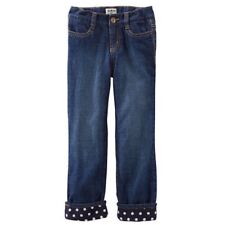 Oshkosh B'gosh Girls Fleece-lined Jeans  sz 4 In Meduim Wash Denim 